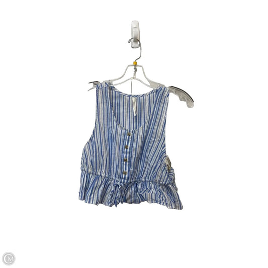 Top Sleeveless By Anthropologie In Striped Pattern, Size: Xs