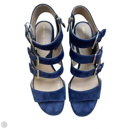 Shoes Heels Block By Adrienne Vittadini In Blue, Size: 8