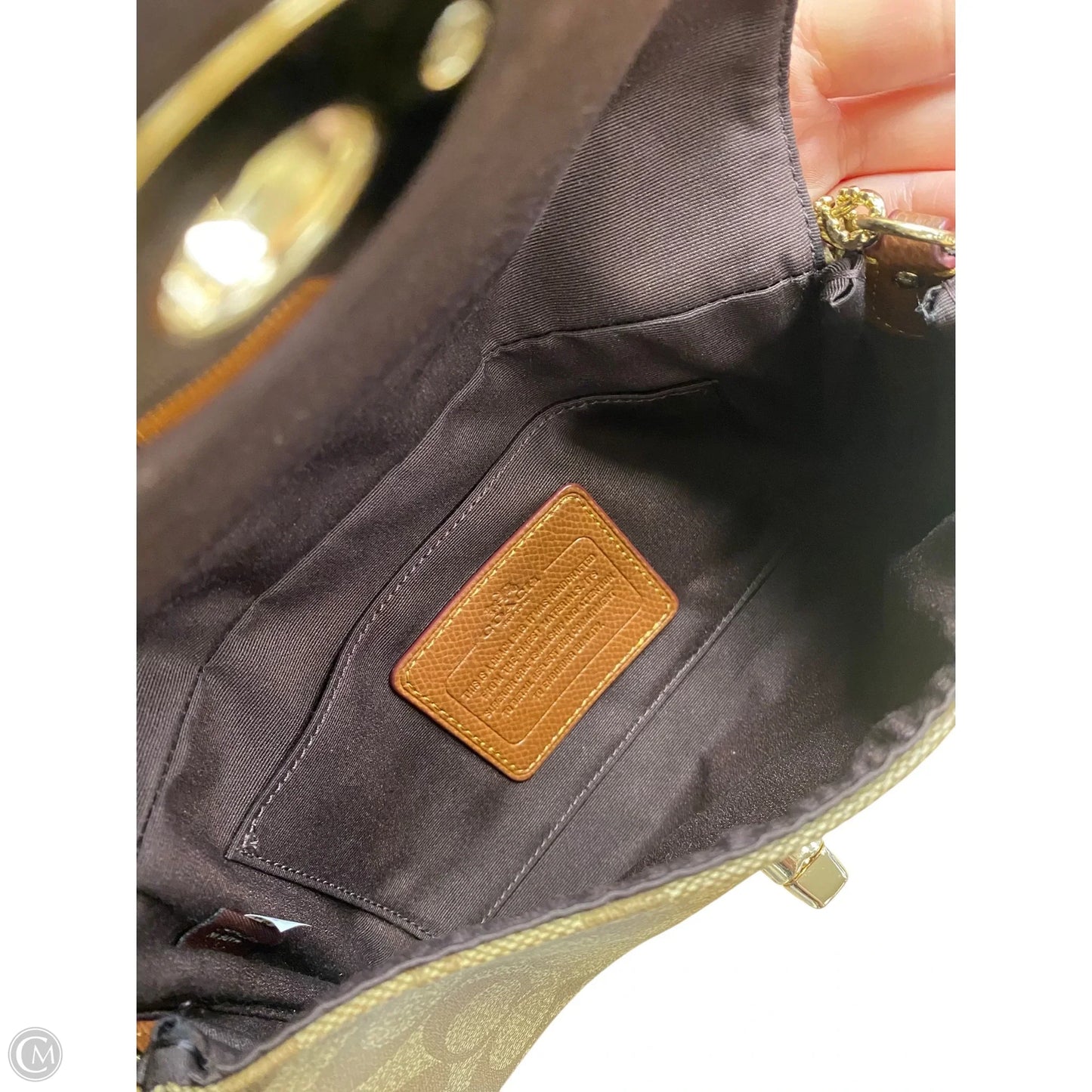 Handbag Designer By Coach, Size: Medium