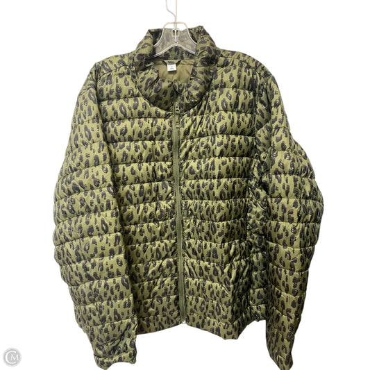 Jacket Puffer & Quilted By Old Navy In Animal Print, Size: 2x