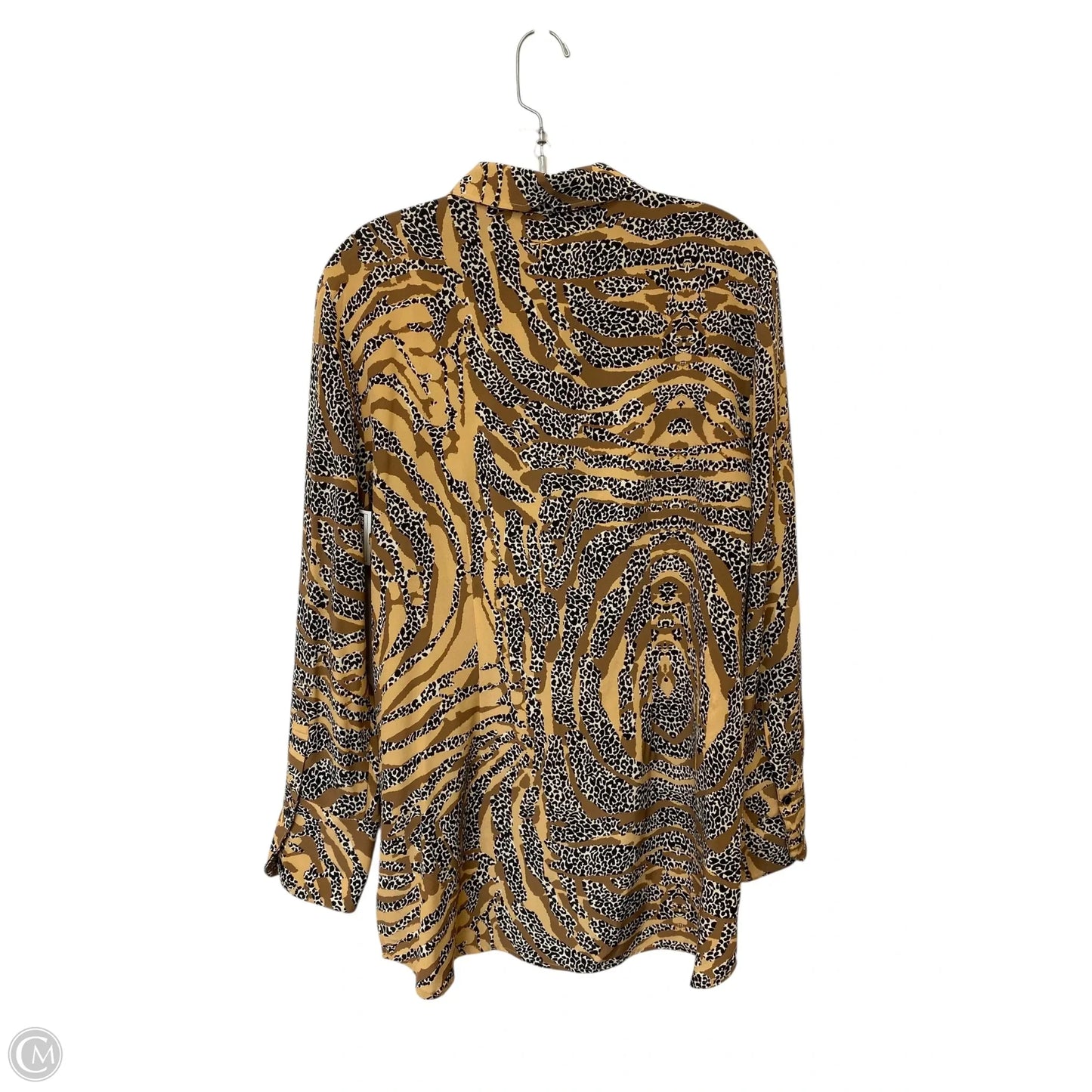 Top Long Sleeve By Tyler Boe In Animal Print, Size: 10