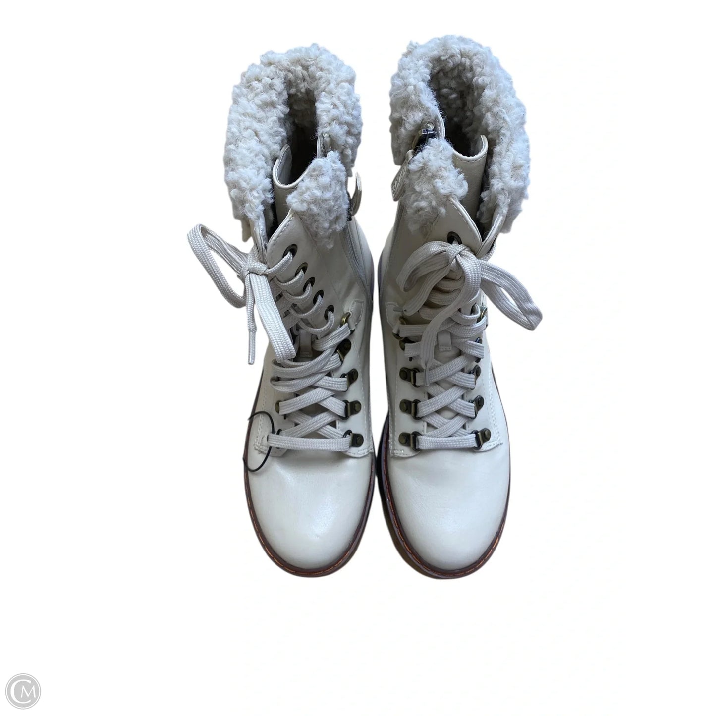 Boots Combat By Sam Edelman In Cream, Size: 9.5