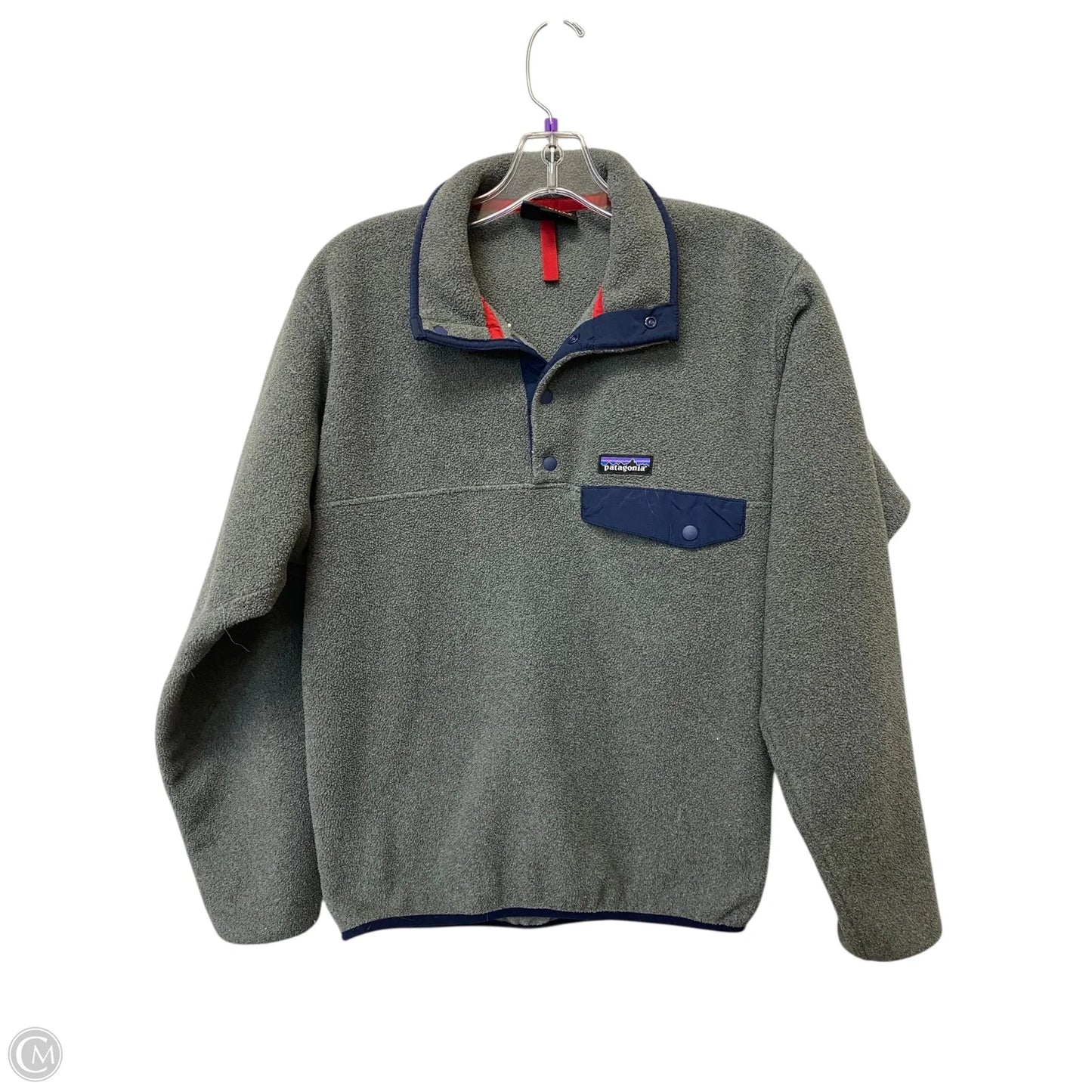 Jacket Fleece By Patagonia In Grey, Size: Xs