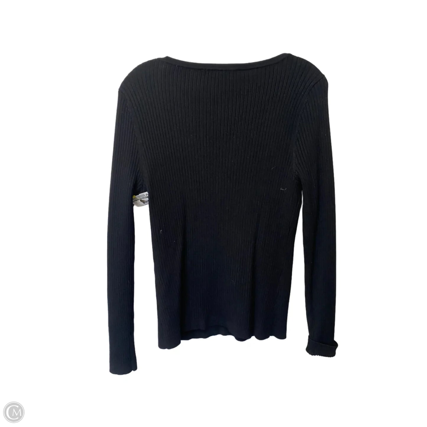 Top Long Sleeve By White House Black Market In Black, Size: L