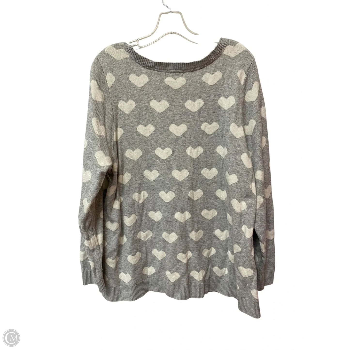 Sweater By Charter Club In Grey, Size: 2x