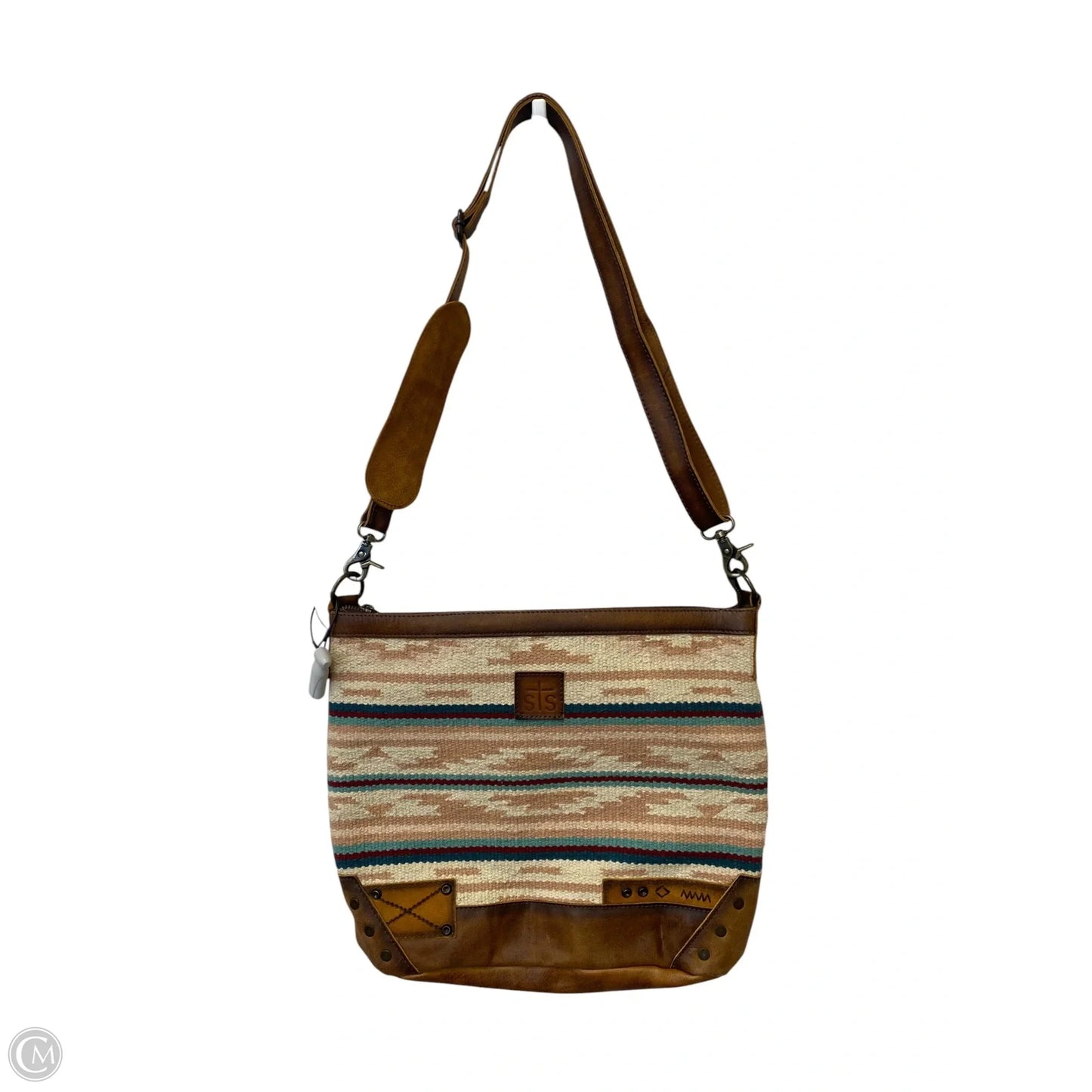 Crossbody Leather By Clothes Mentor, Size: Medium