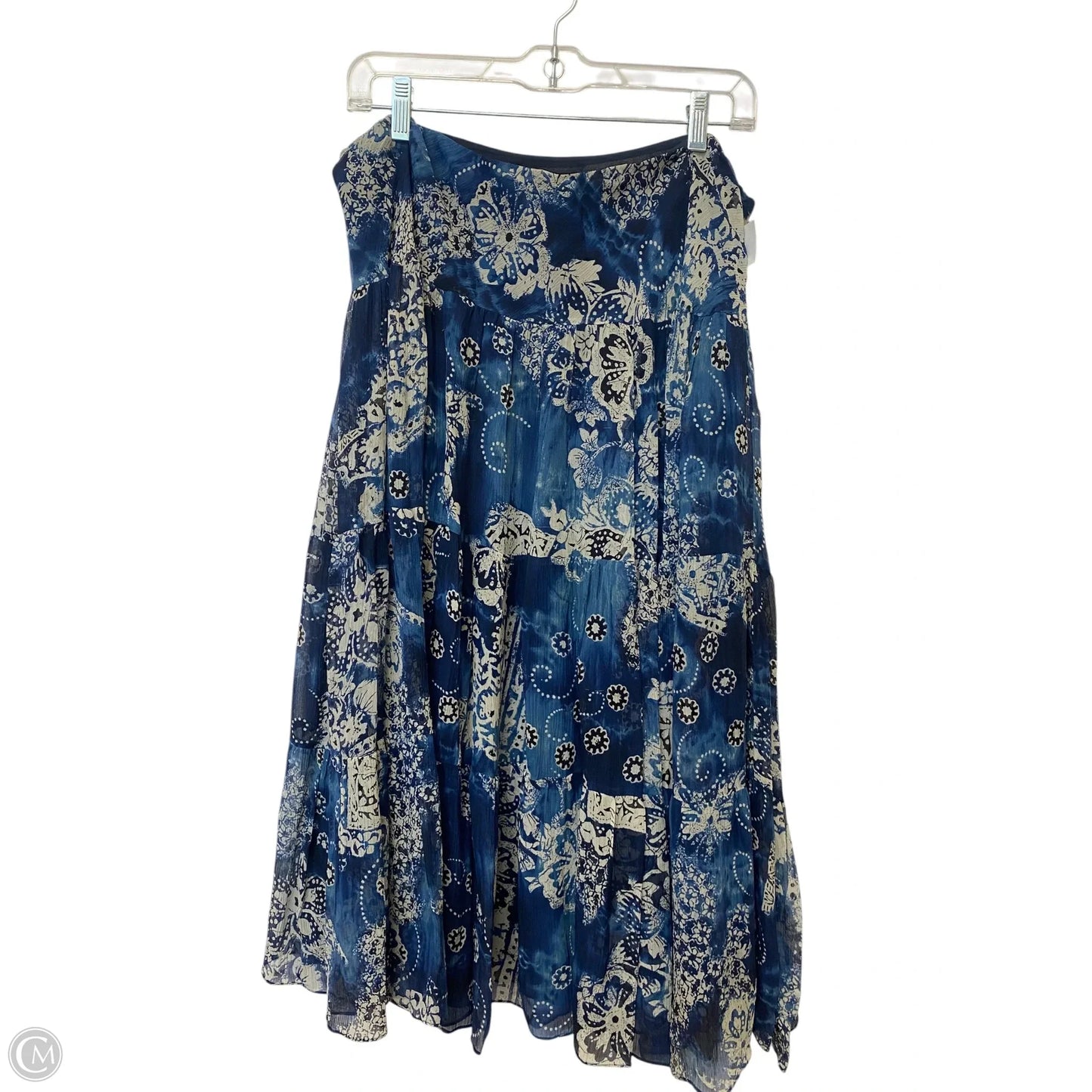 Skirt Maxi By Lauren By Ralph Lauren In Blue, Size: L