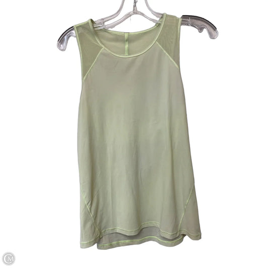 Athletic Tank Top By Lululemon In Green, Size: 6