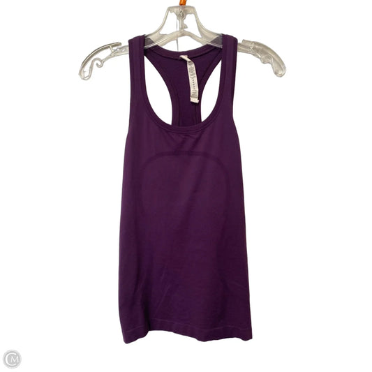 Athletic Tank Top By Lululemon In Purple, Size: 4