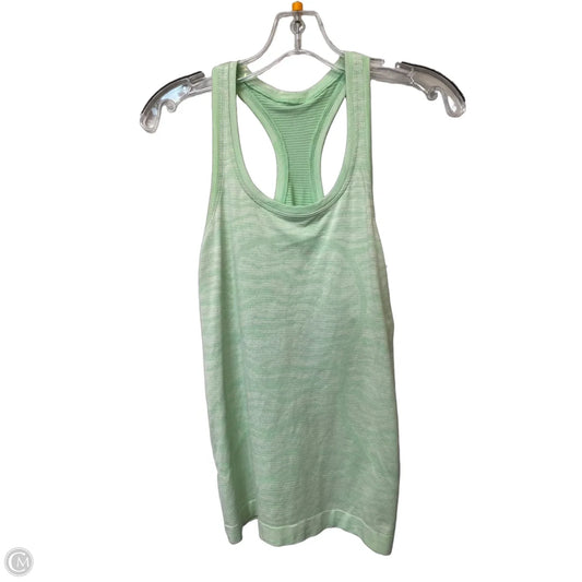 Athletic Tank Top By Lululemon In Green, Size: 6