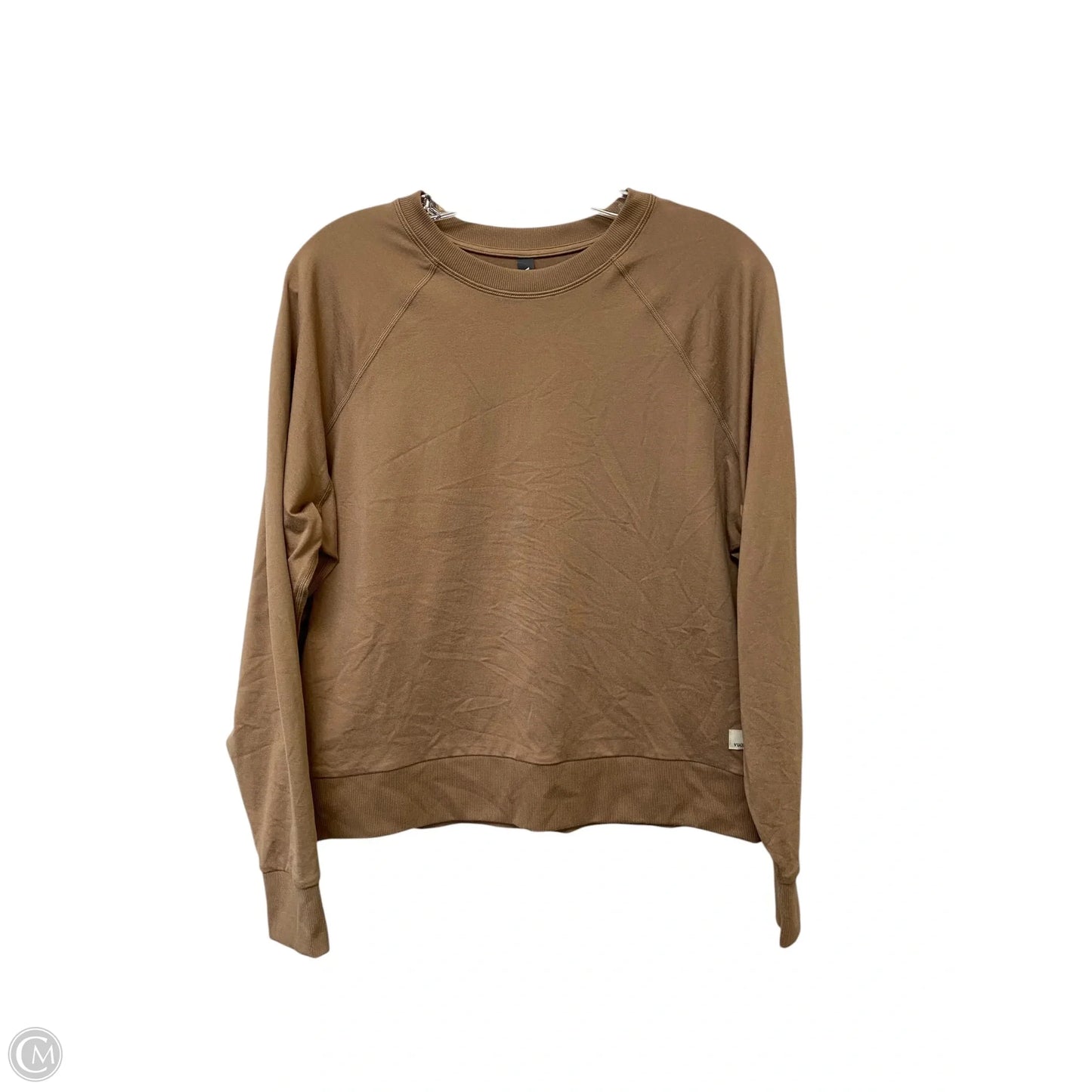 Top Long Sleeve By Vuori In Brown, Size: Xs