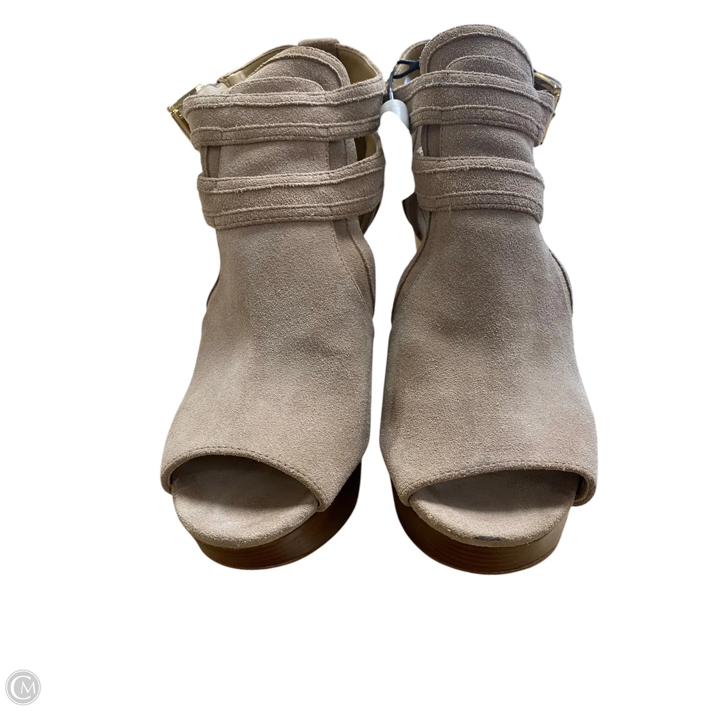 Shoes Heels Wedge By Michael By Michael Kors In Tan, Size: 7.5