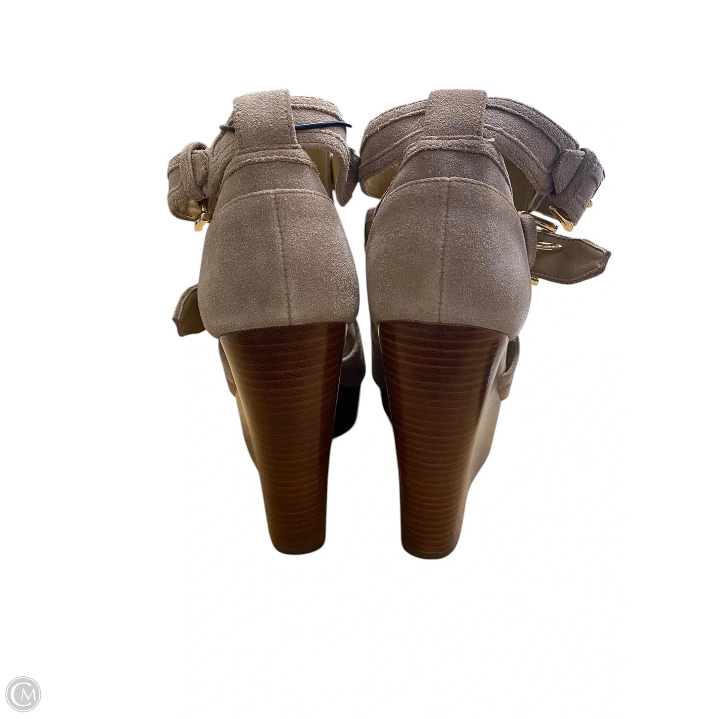 Shoes Heels Wedge By Michael By Michael Kors In Tan, Size: 7.5