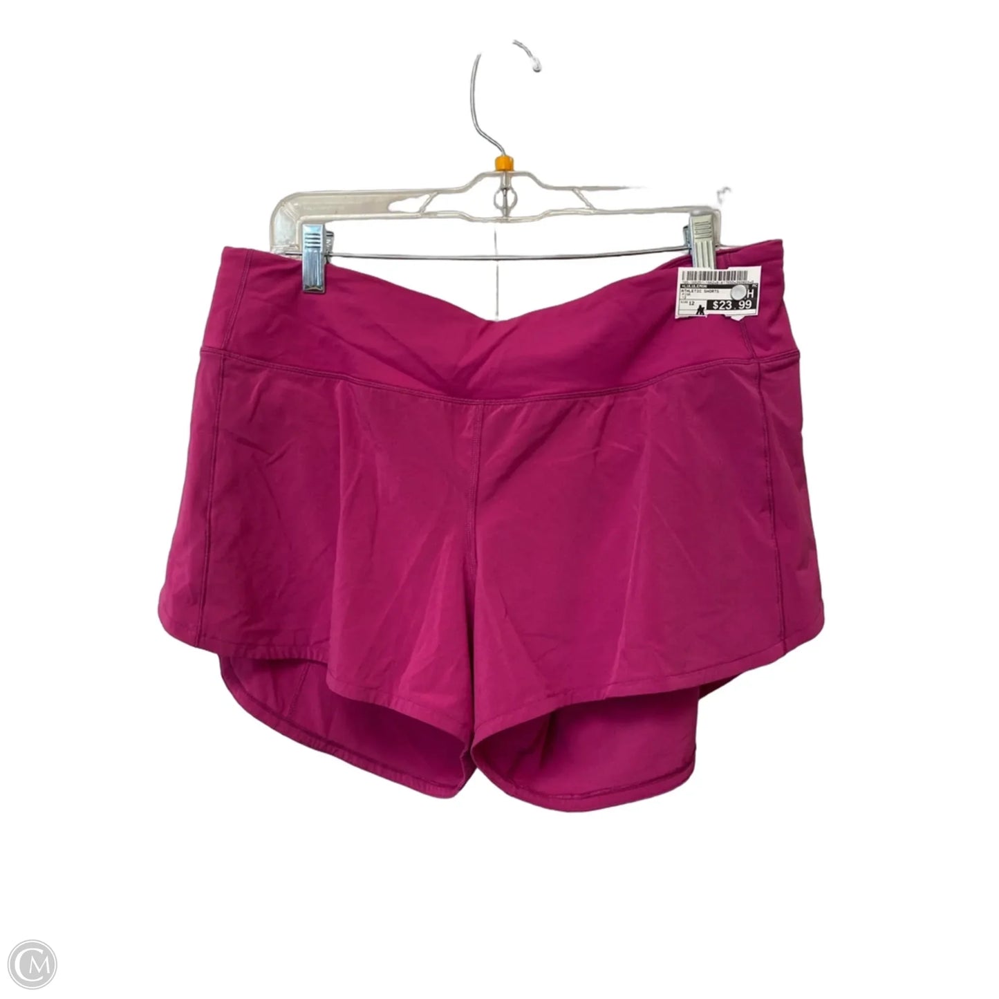 Athletic Shorts By Lululemon In Pink, Size: 12