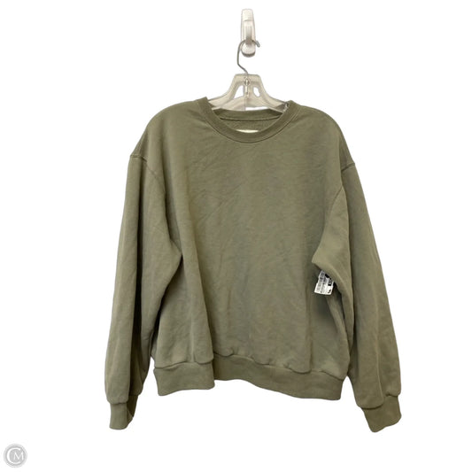 Sweatshirt Crewneck By Abercrombie And Fitch In Green, Size: L
