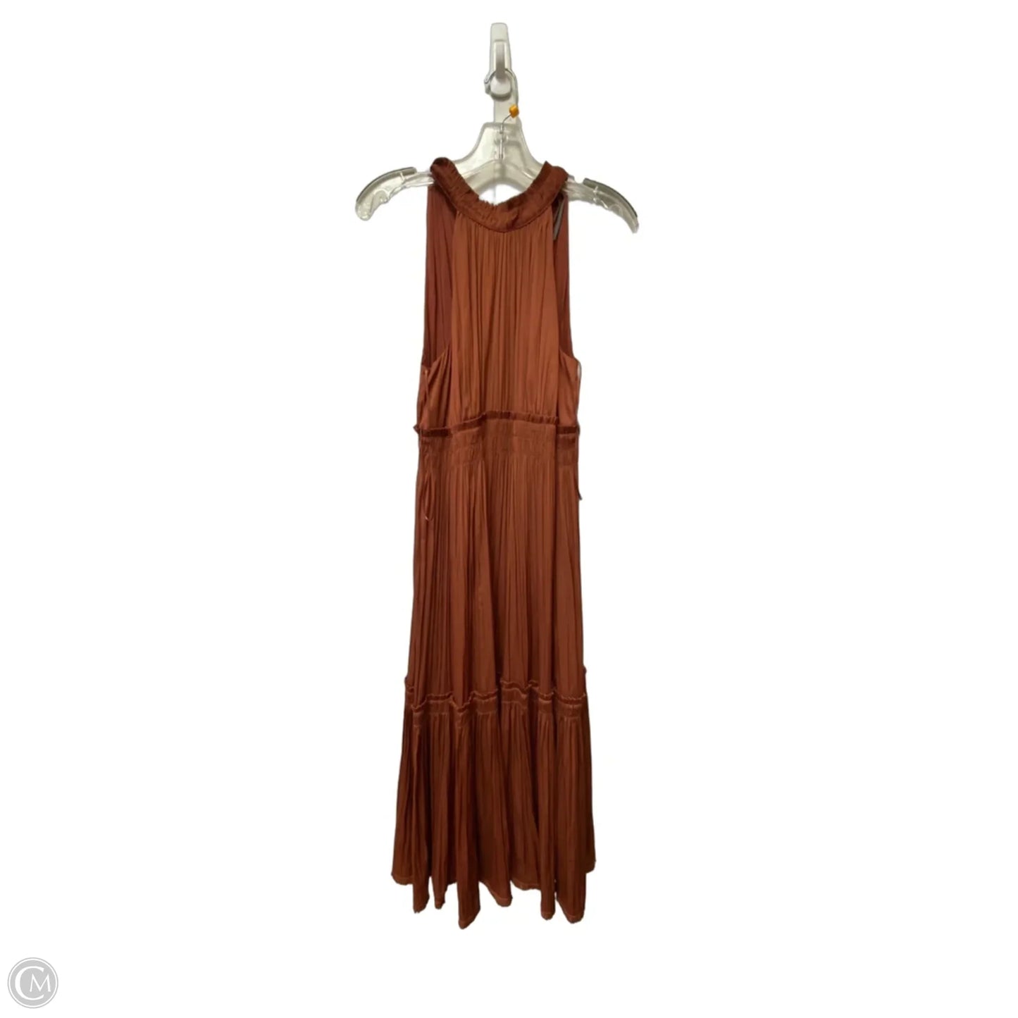 Dress Party Long By Anthropologie In Copper, Size: 4