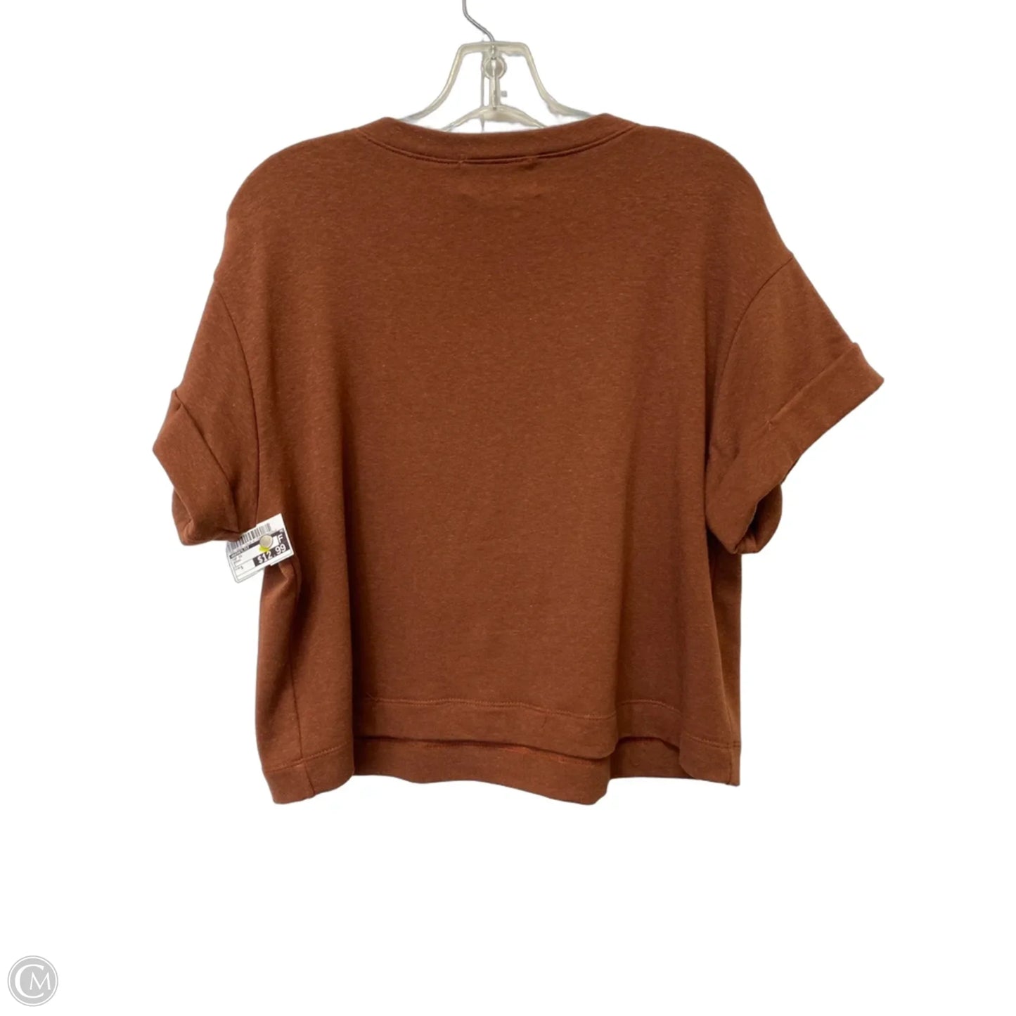 Top Short Sleeve By Bucketlist In Brown, Size: S