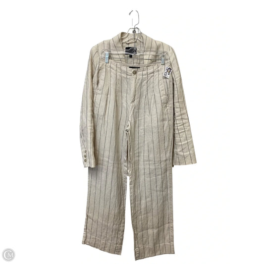 Top 2pc Long Sleeve By Banana Republic In Striped Pattern, Size: 8