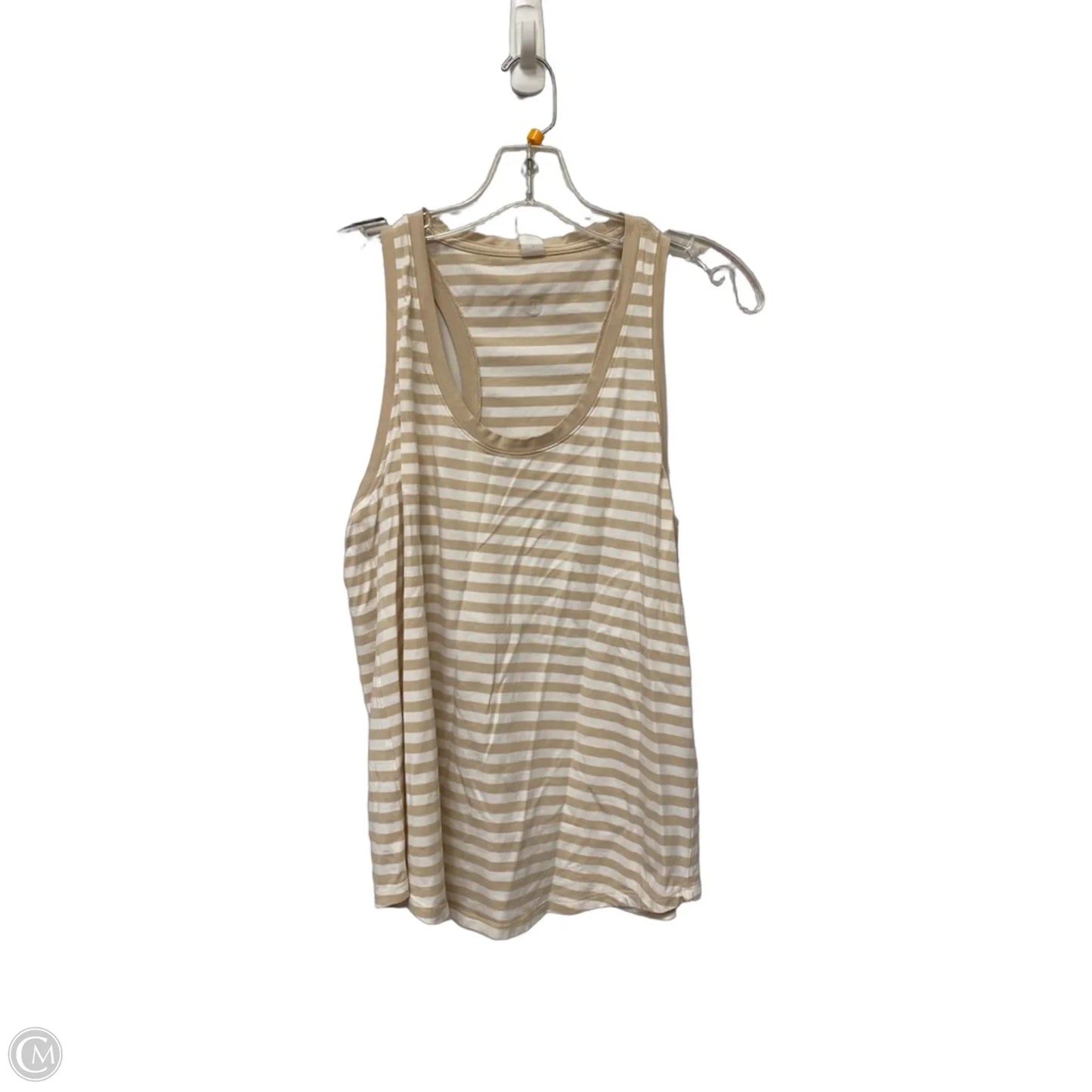 Athletic Tank Top By Lululemon In Striped Pattern, Size: 10