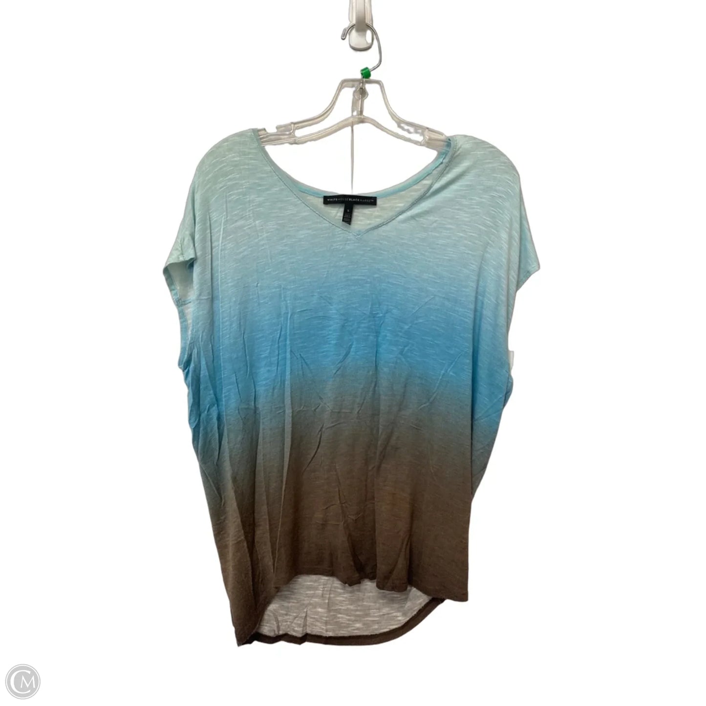 Top Short Sleeve By White House Black Market In Blue, Size: S