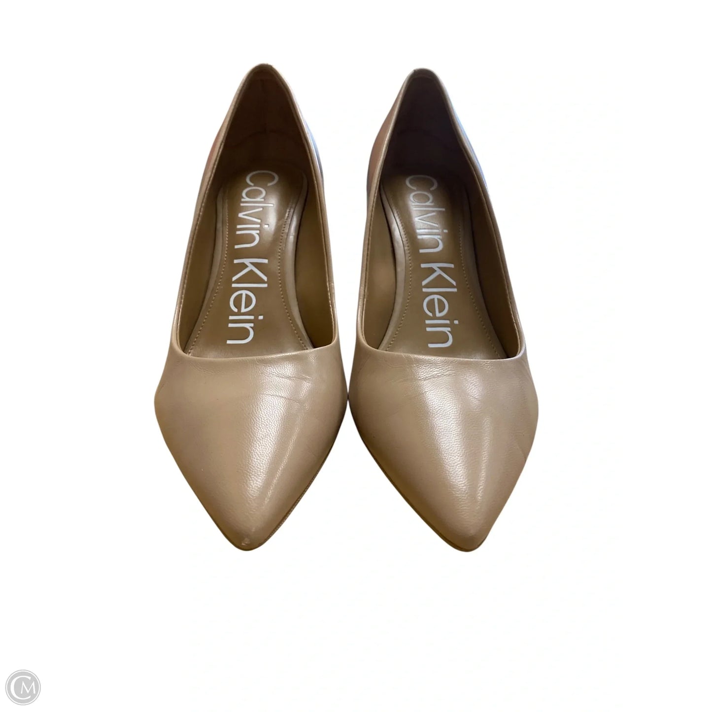 Shoes Heels Kitten By Calvin Klein In Tan, Size: 7.5