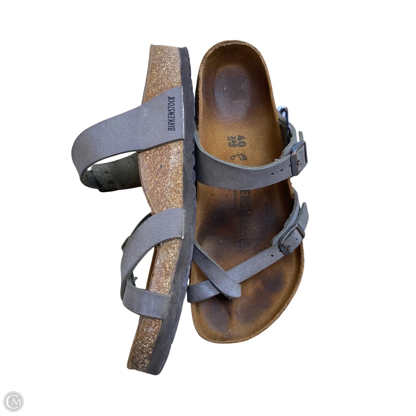 Sandals Flip Flops By Birkenstock In Brown, Size: 9