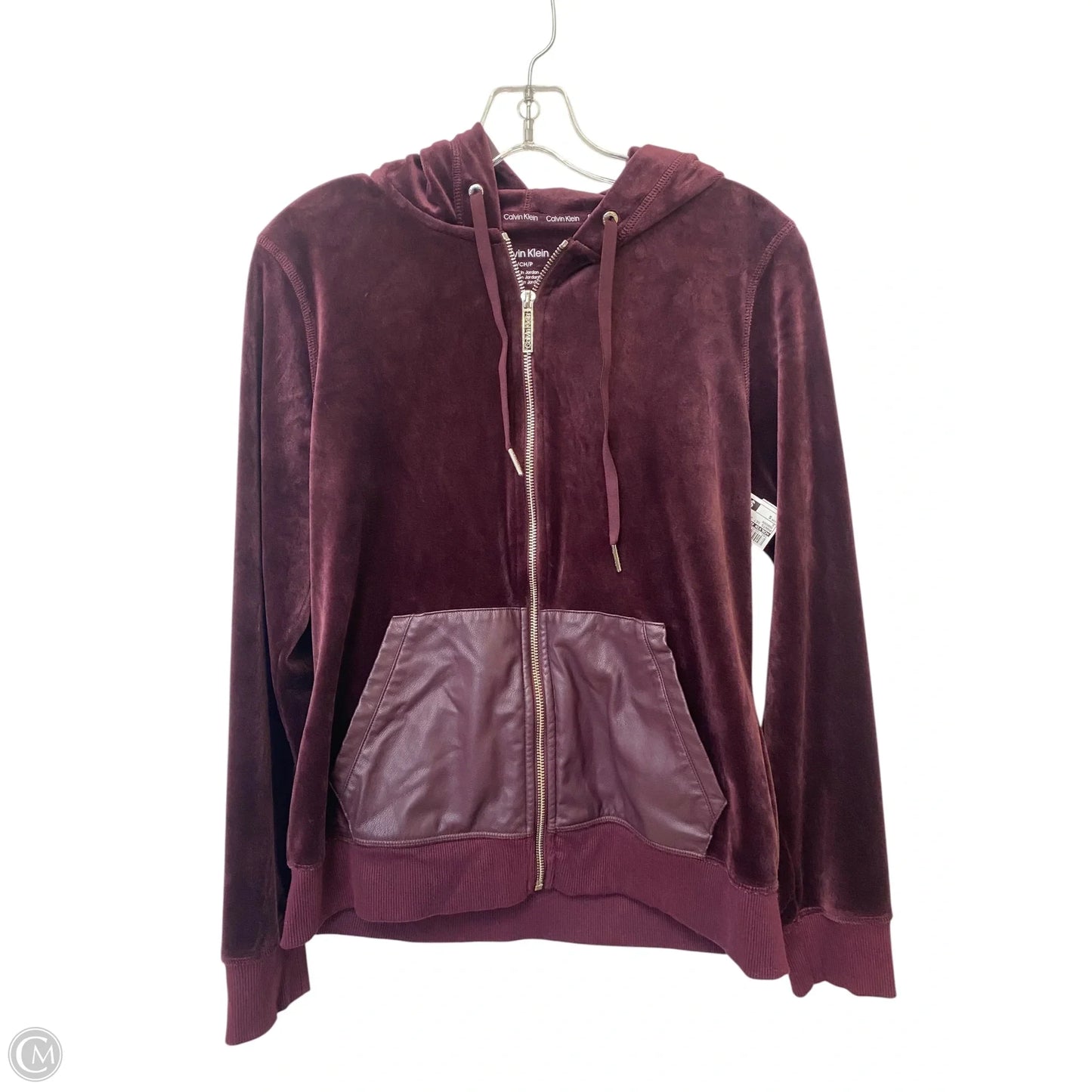 Pants Set 2pc By Calvin Klein In Maroon, Size: S