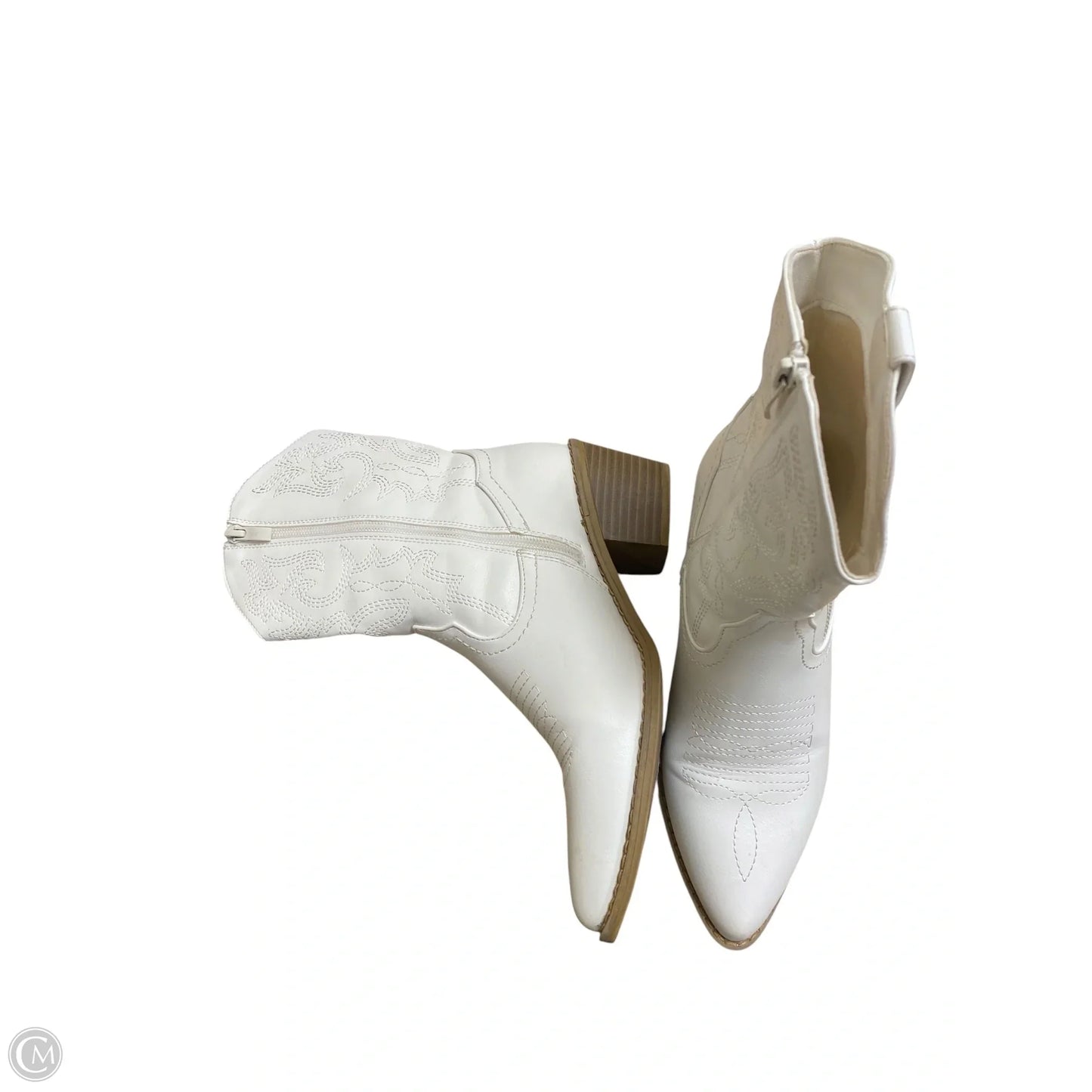 Boots Western By Dream Pairs In White, Size: 7.5