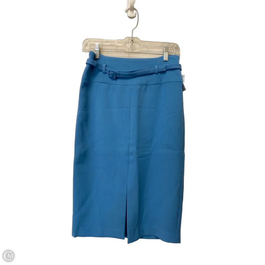 Skirt Midi By Ann Taylor In Blue, Size: 0