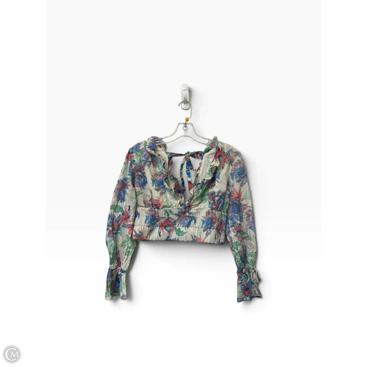 Top Long Sleeve By Anthropologie In Multi-colored, Size: Xsp