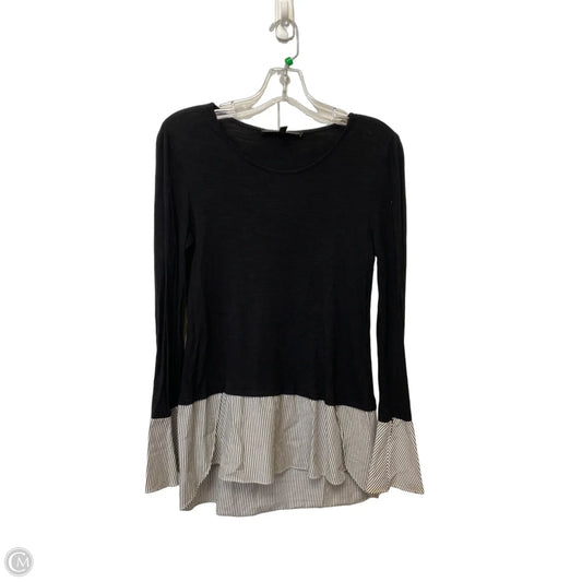Top Long Sleeve By White House Black Market In Black, Size: Xs