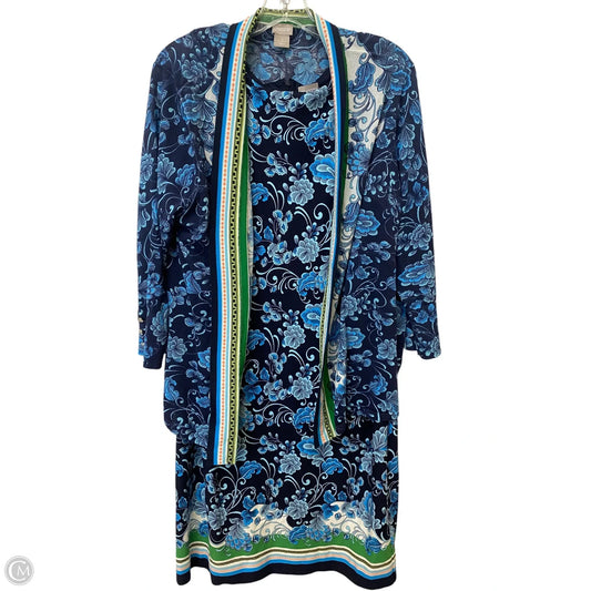 Dress Set 2pc By Chicos In Multi-colored, Size: 16