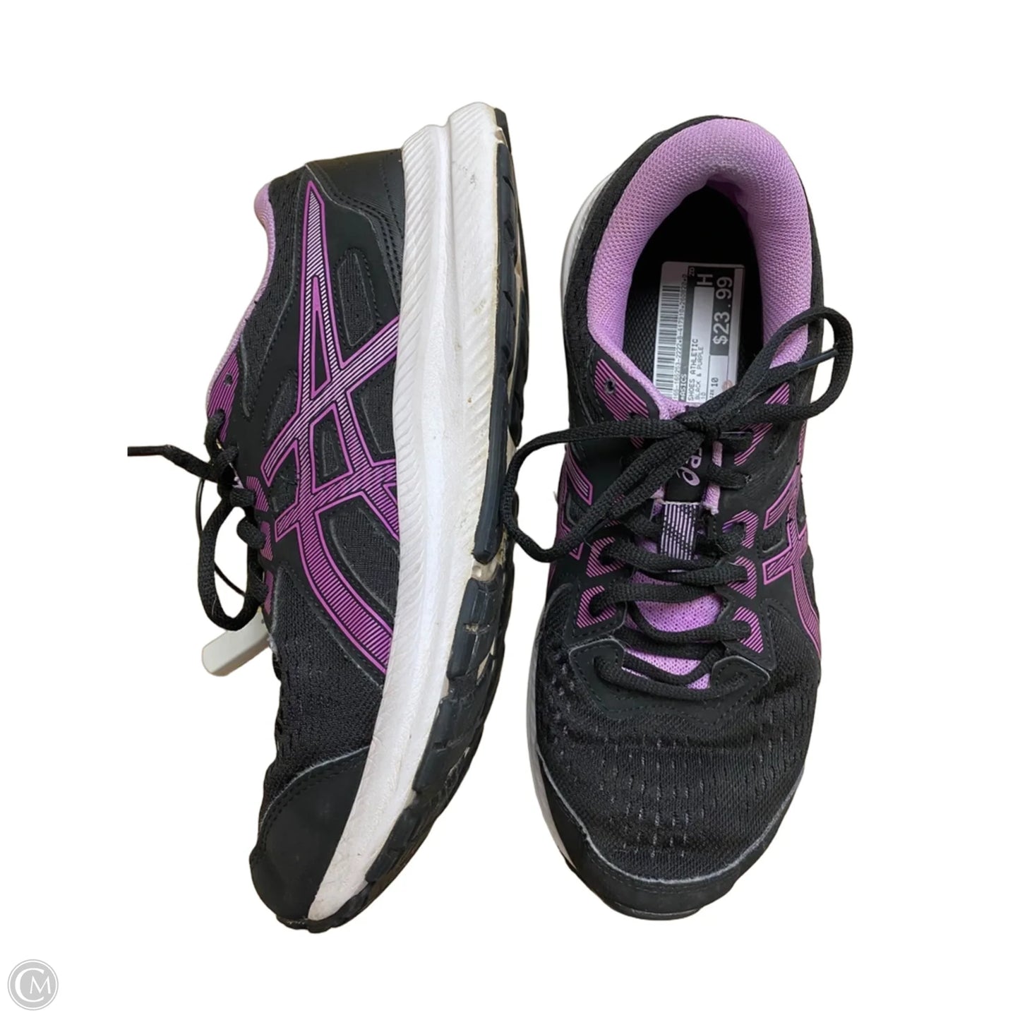Shoes Athletic By Asics In Black & Purple, Size: 10