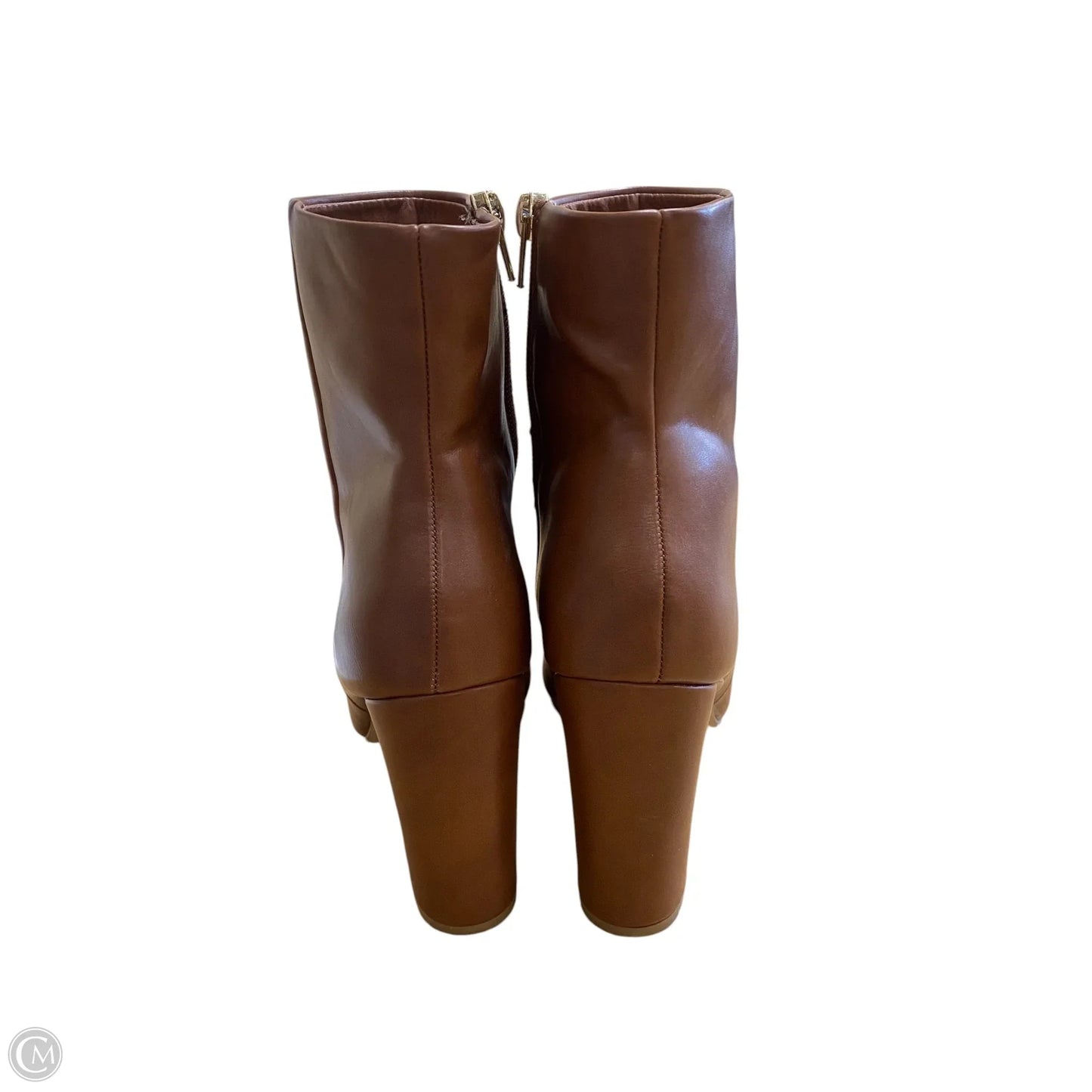 Boots Ankle Heels By Madden Girl In Brown, Size: 7.5