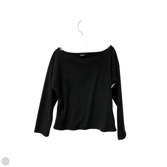 Top Long Sleeve By Chicme In Black, Size: S