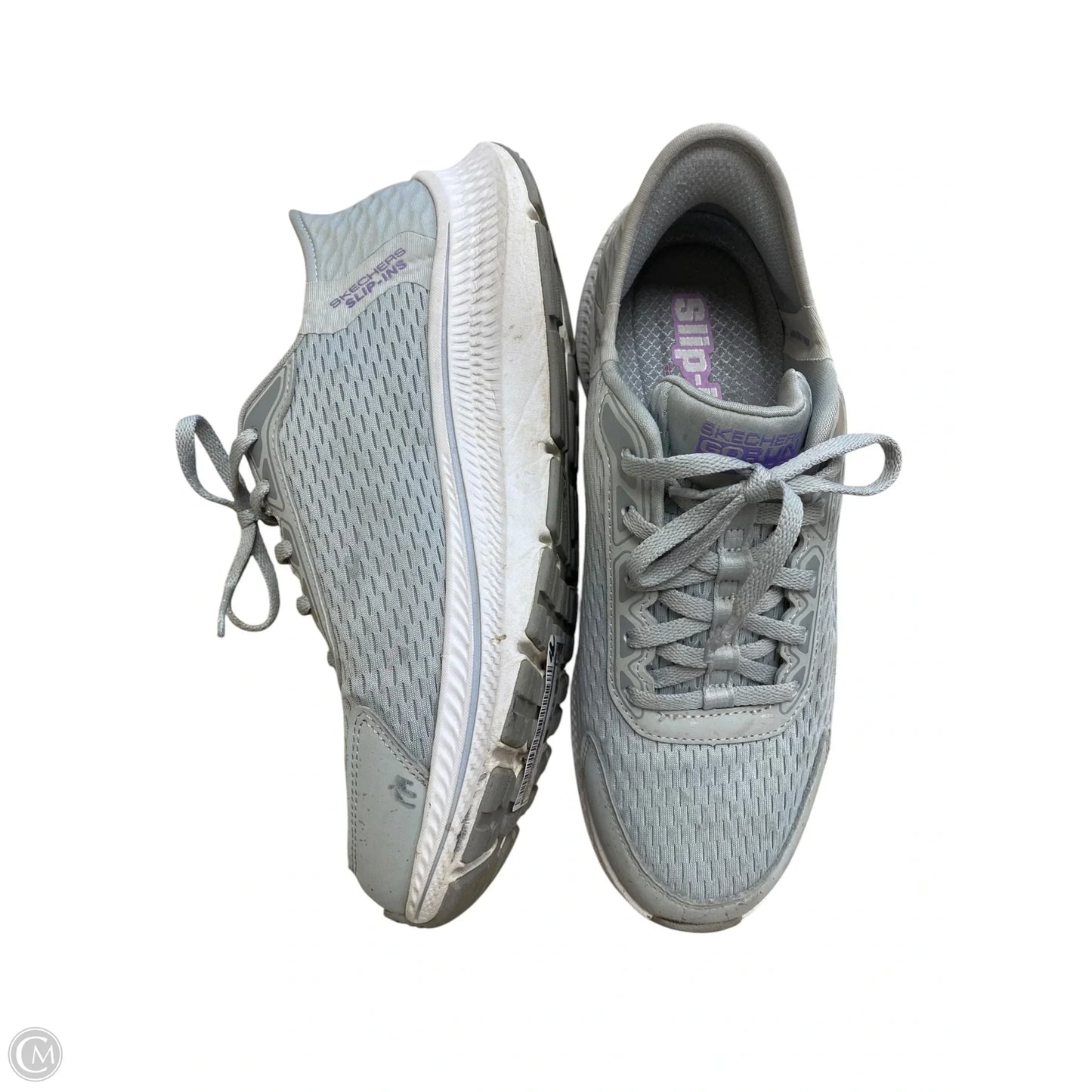 Shoes Athletic By Skechers In Grey, Size: 7.5