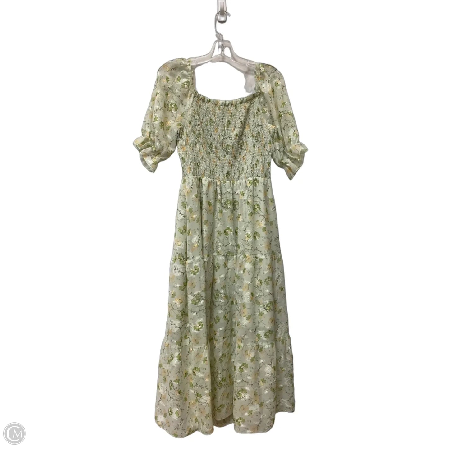 Dress Casual Maxi By Cmb In Green, Size: L