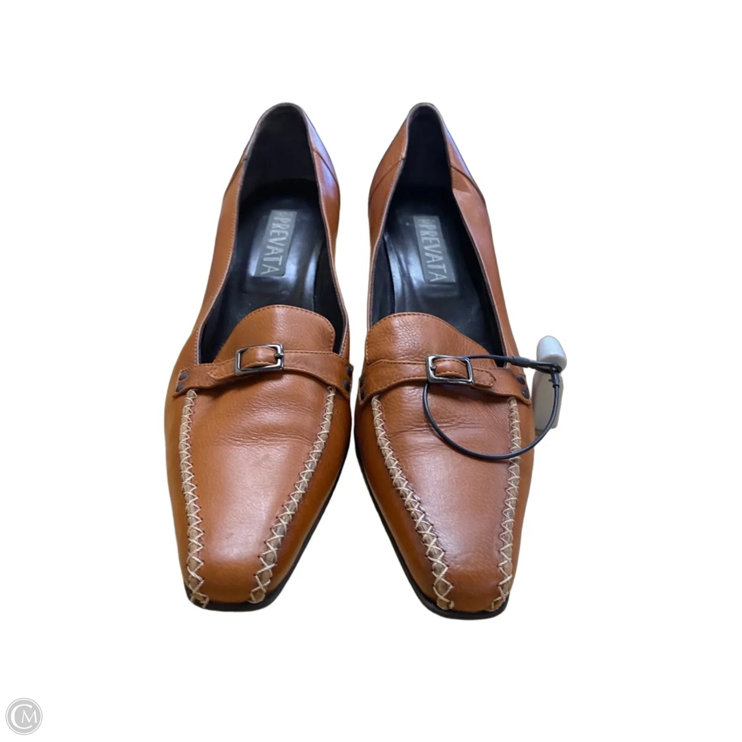 Shoes Heels Kitten By Clothes Mentor In Brown, Size: 9.5