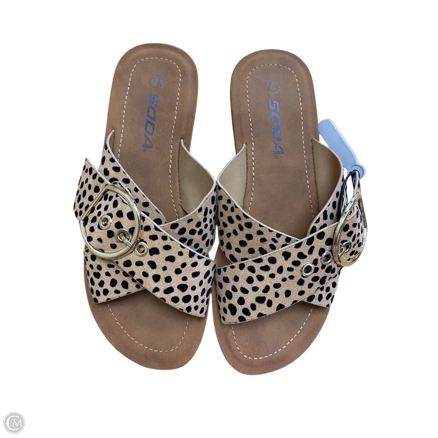 Shoes Flats By Soda In Animal Print, Size: 7.5