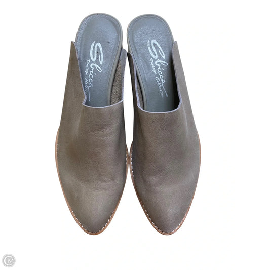 Shoes Heels Block By Clothes Mentor In Grey, Size: 7