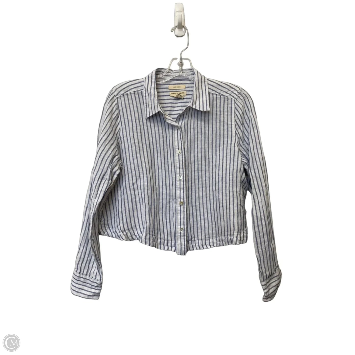 Top Long Sleeve By Christian Siriano In Striped Pattern, Size: S