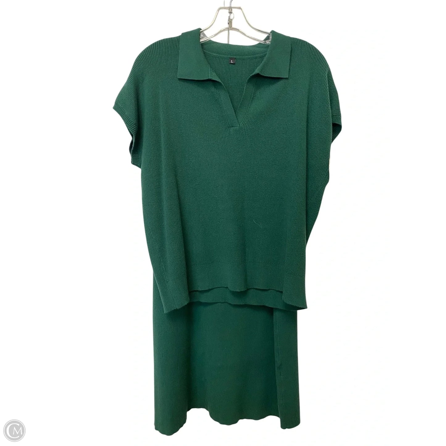 Skirt Set 2pc By Clothes Mentor In Green, Size: L