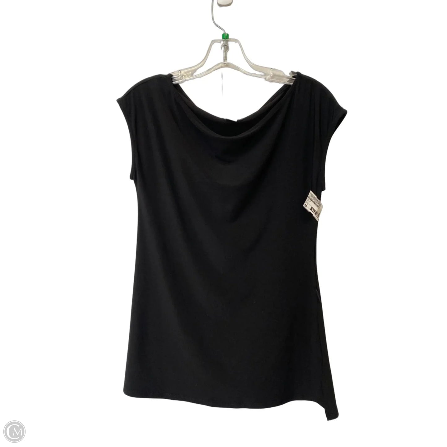 Top Short Sleeve By White House Black Market In Black, Size: M