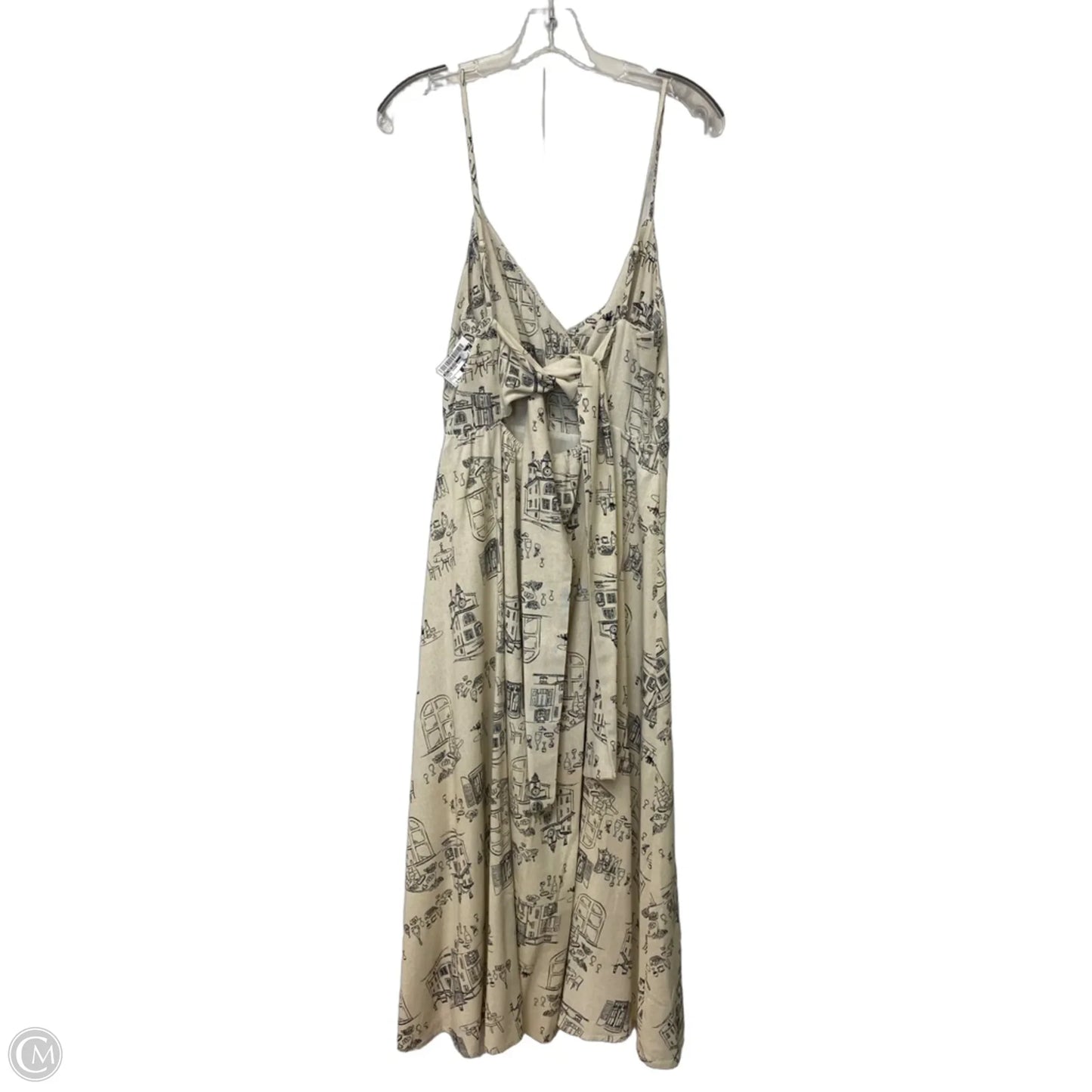 Dress Casual Maxi By By The River In Cream, Size: S