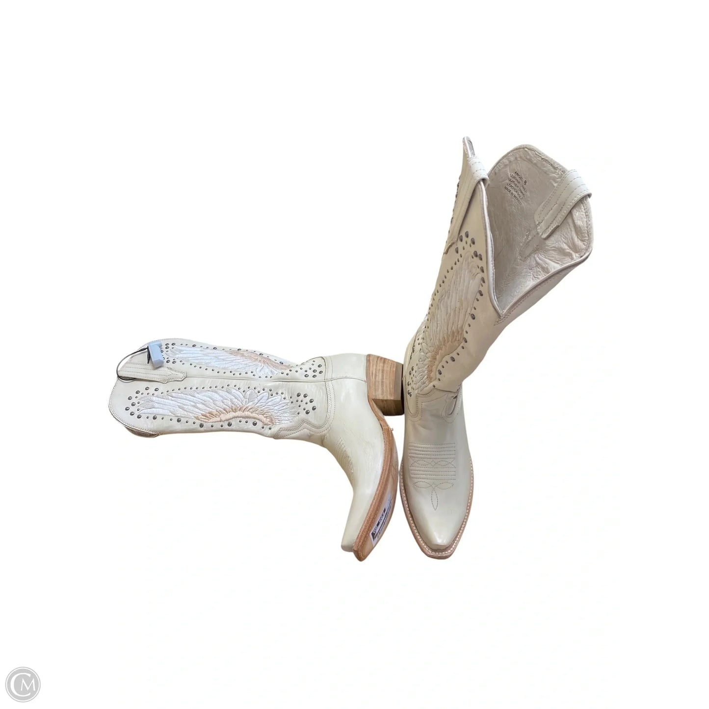 Boots Leather By Freebird In Cream, Size: 8