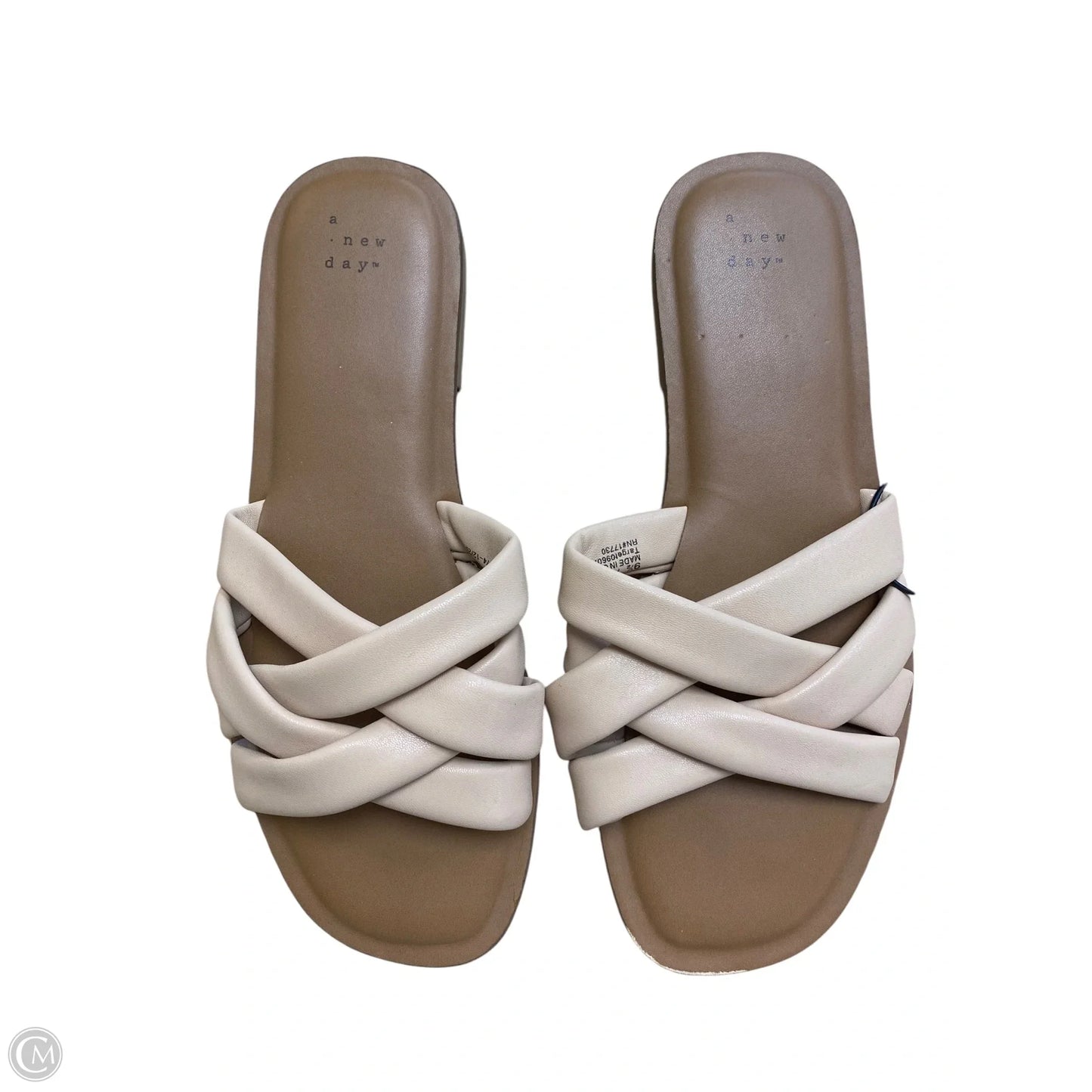 Sandals Flats By A New Day In Beige, Size: 9.5