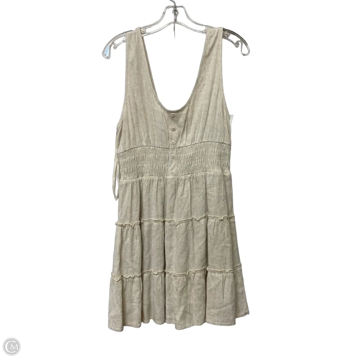Dress Casual Short By New In In Cream, Size: M