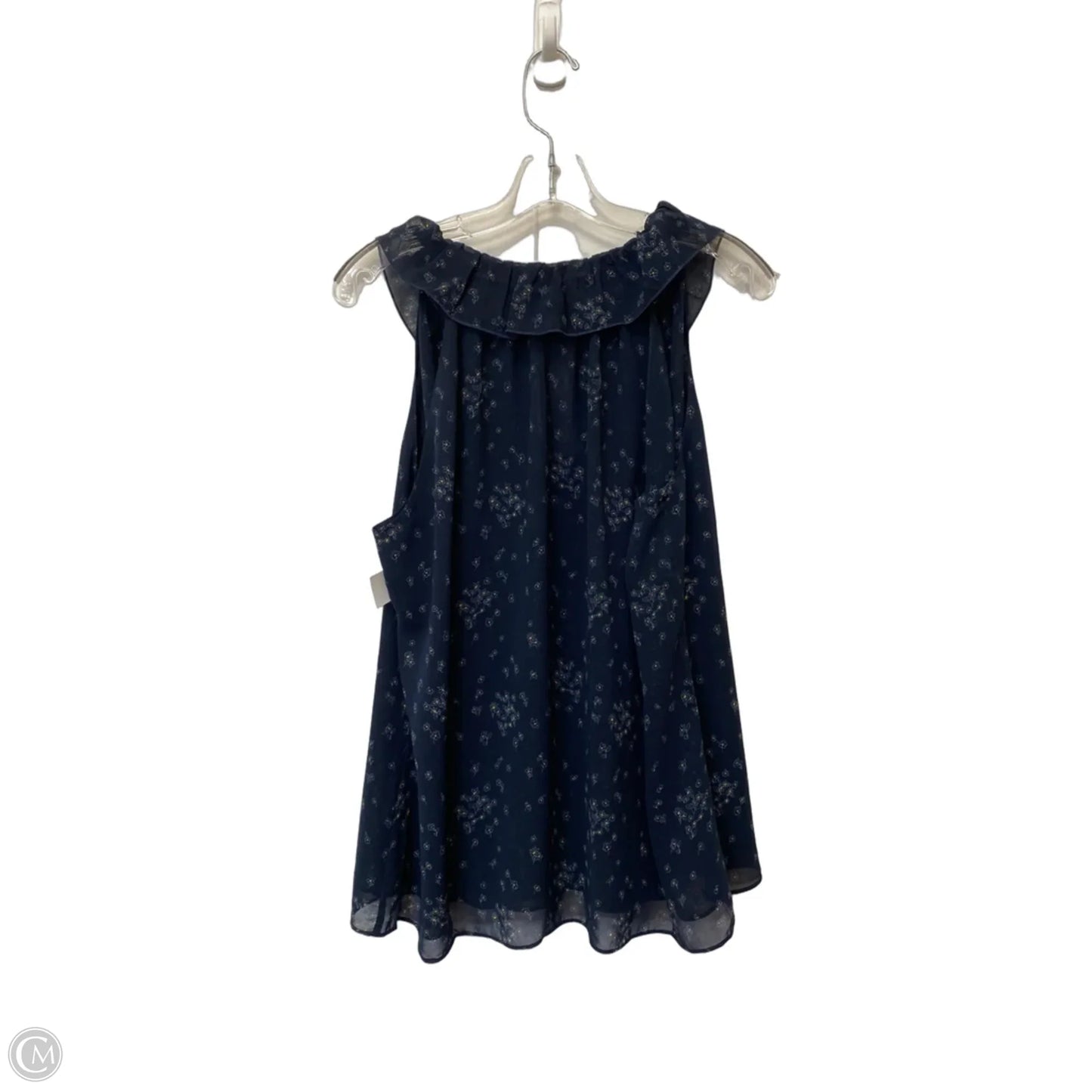 Top Sleeveless By Cabi In Blue, Size: L