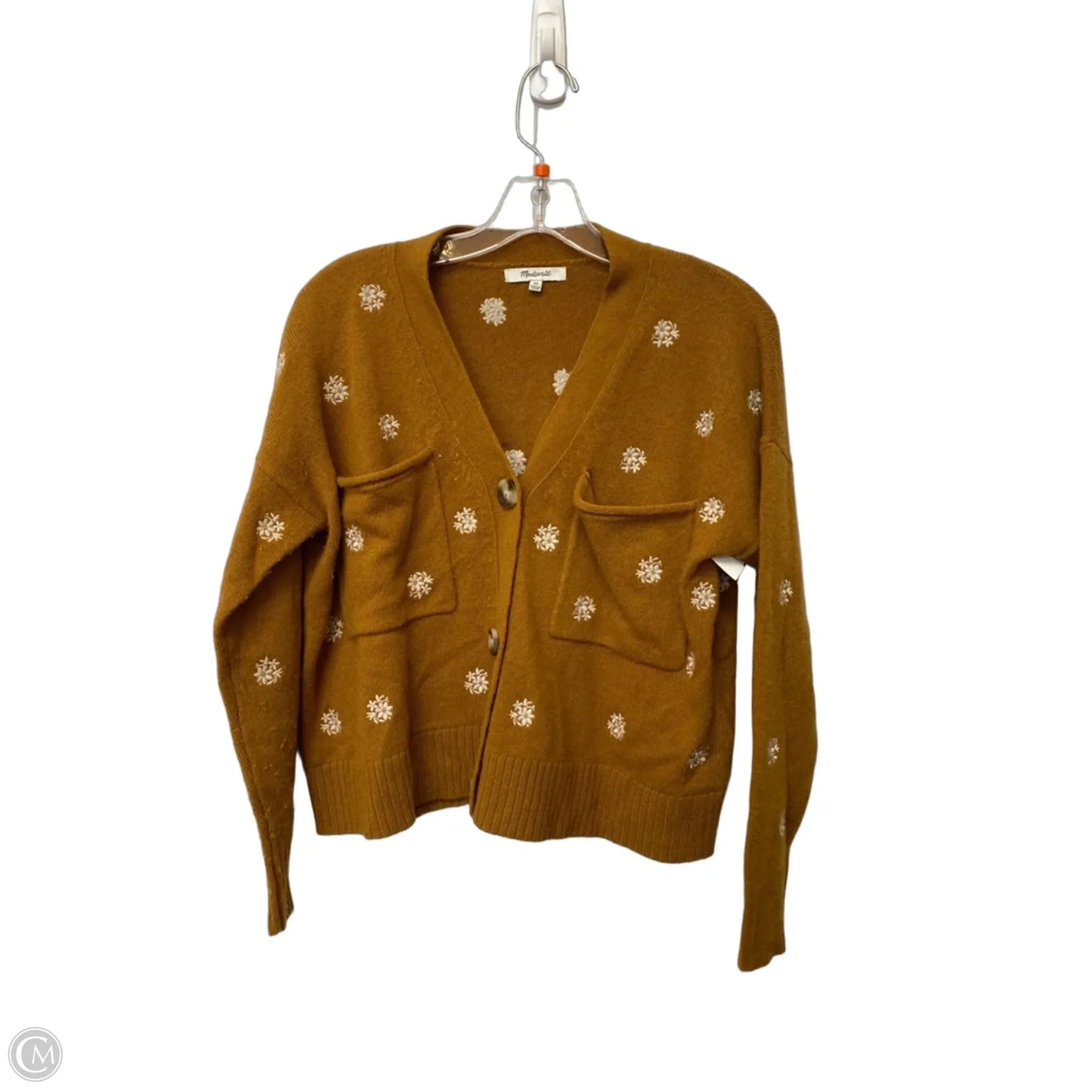 Cardigan By Madewell In Yellow, Size: Xs