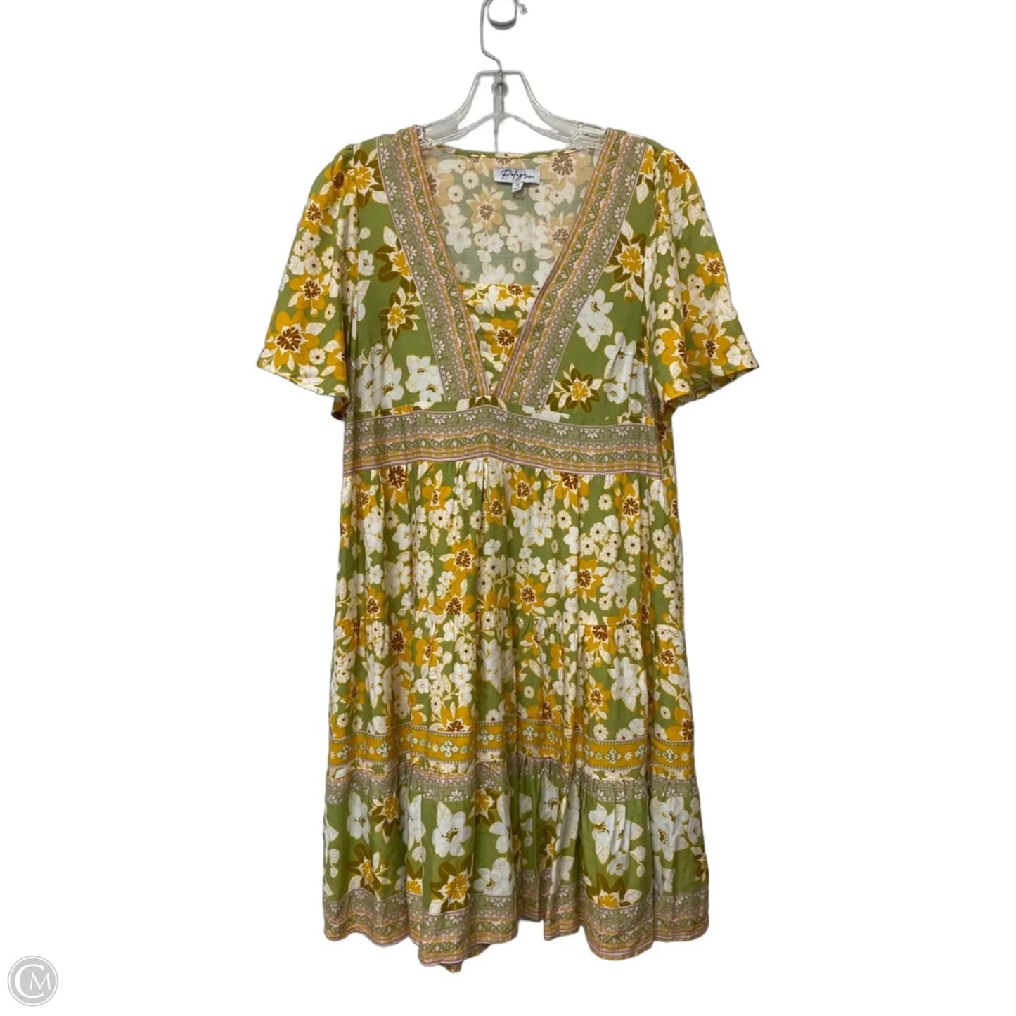 Dress Casual Short By Polygram In Floral Print, Size: S